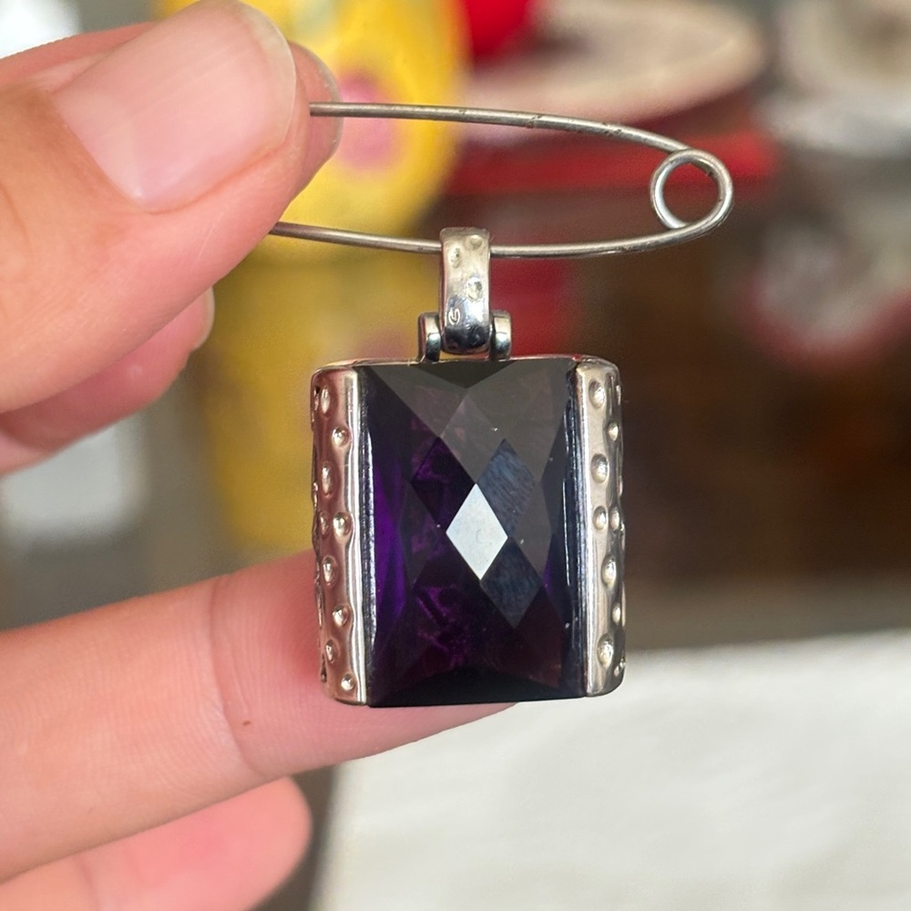 Elegant Pendant with Silver Accents